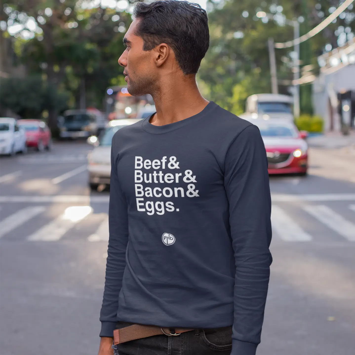 Beef Butter Bacon Eggs Long Sleeve T-Shirt