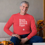 Beef Butter Bacon Eggs Long Sleeve T-Shirt
