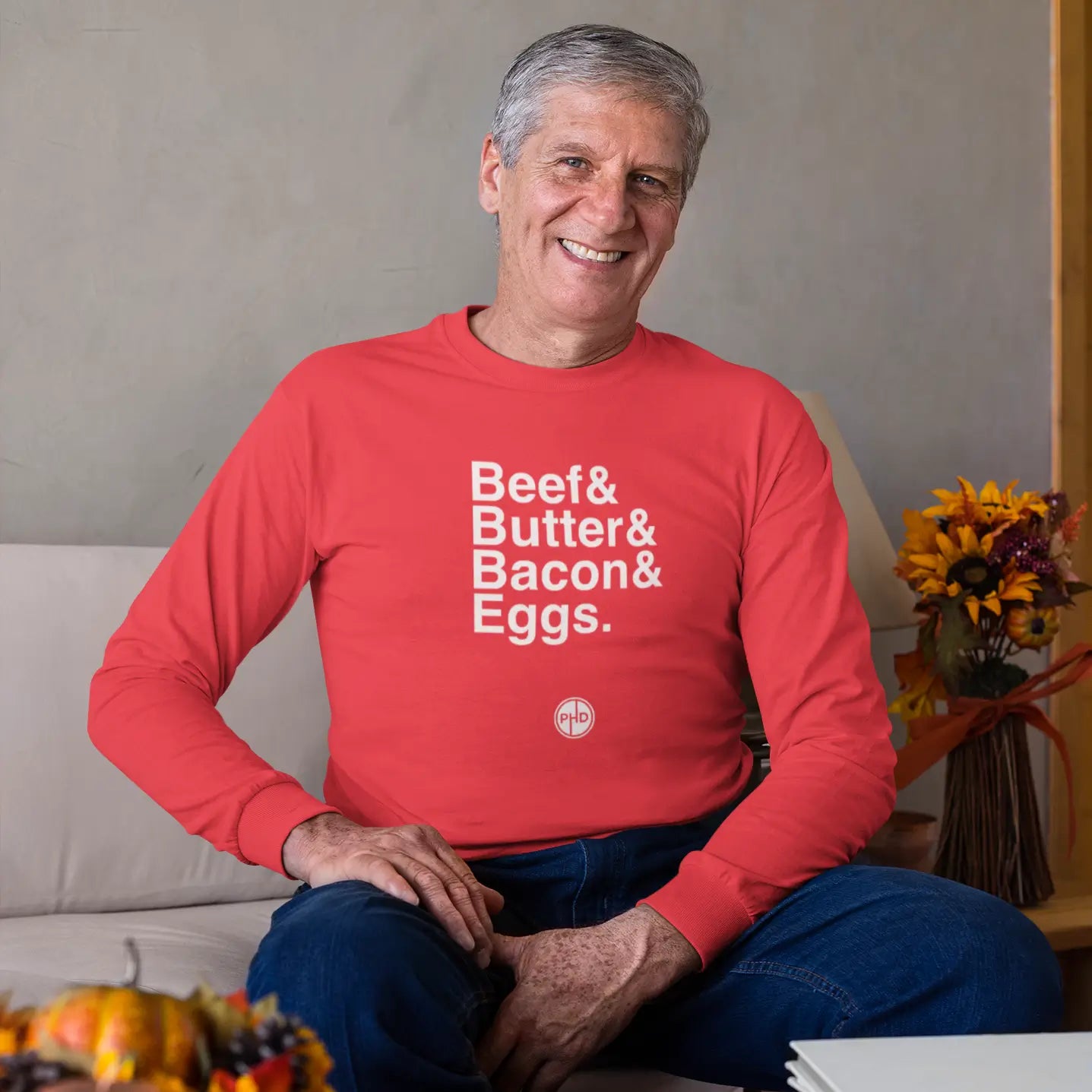 Beef Butter Bacon Eggs Long Sleeve T-Shirt