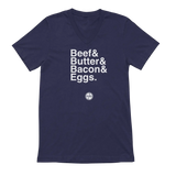 Beef Butter Bacon Eggs V-Neck Tee