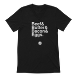 Beef Butter Bacon Eggs V-Neck Tee