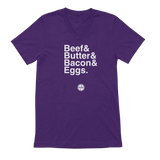 Beef Butter Bacon Eggs V-Neck Tee
