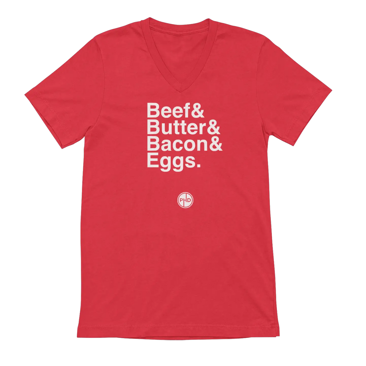 Beef Butter Bacon Eggs V-Neck Tee