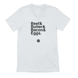 Beef Butter Bacon Eggs V-Neck Tee