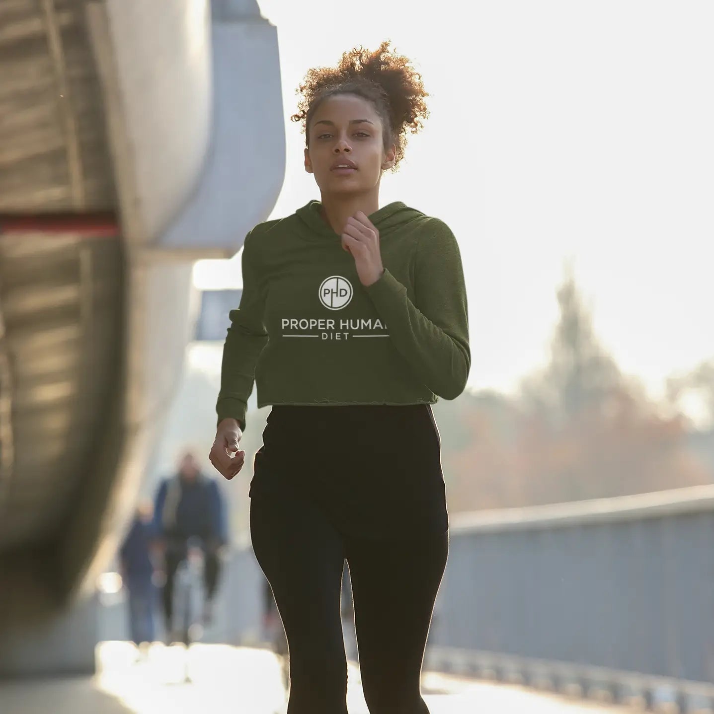 Proper Human Diet Cropped Hoodie