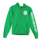 Proper Human Diet Zip Hoodie