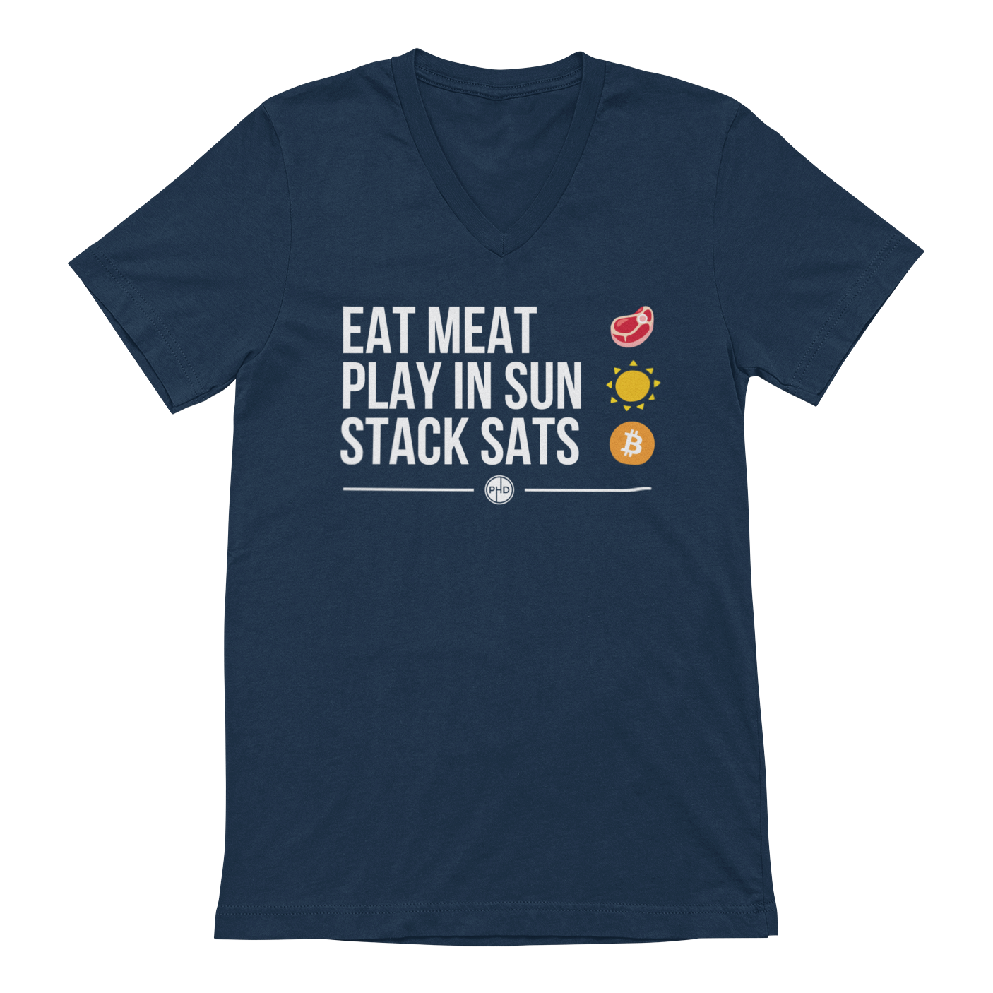 Eat Meat V-Neck Tee