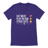 Eat Meat V-Neck Tee