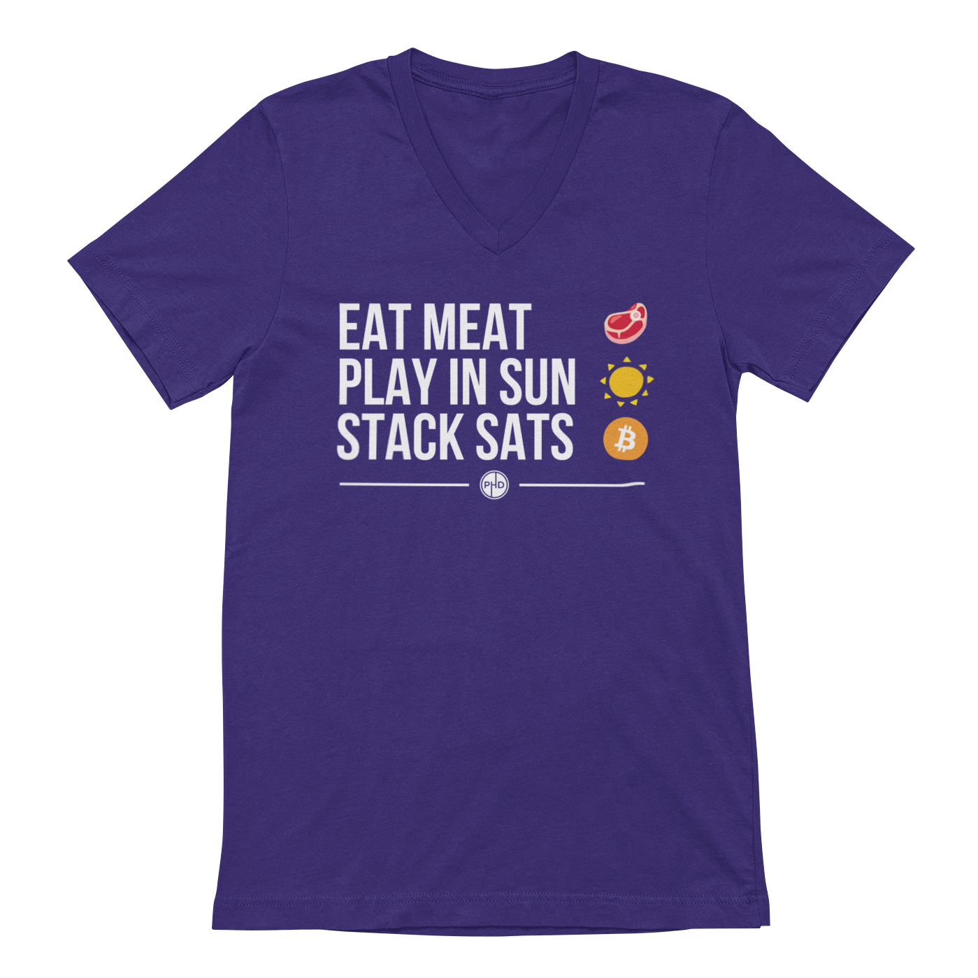 Eat Meat V-Neck Tee