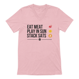 Eat Meat V-Neck Tee