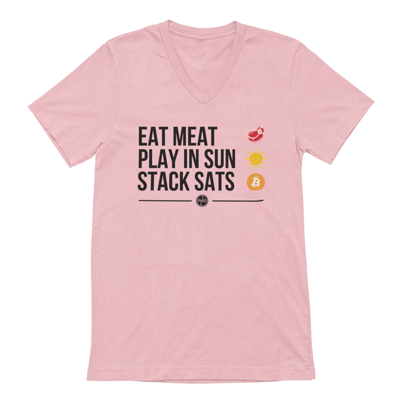 Eat Meat V-Neck Tee