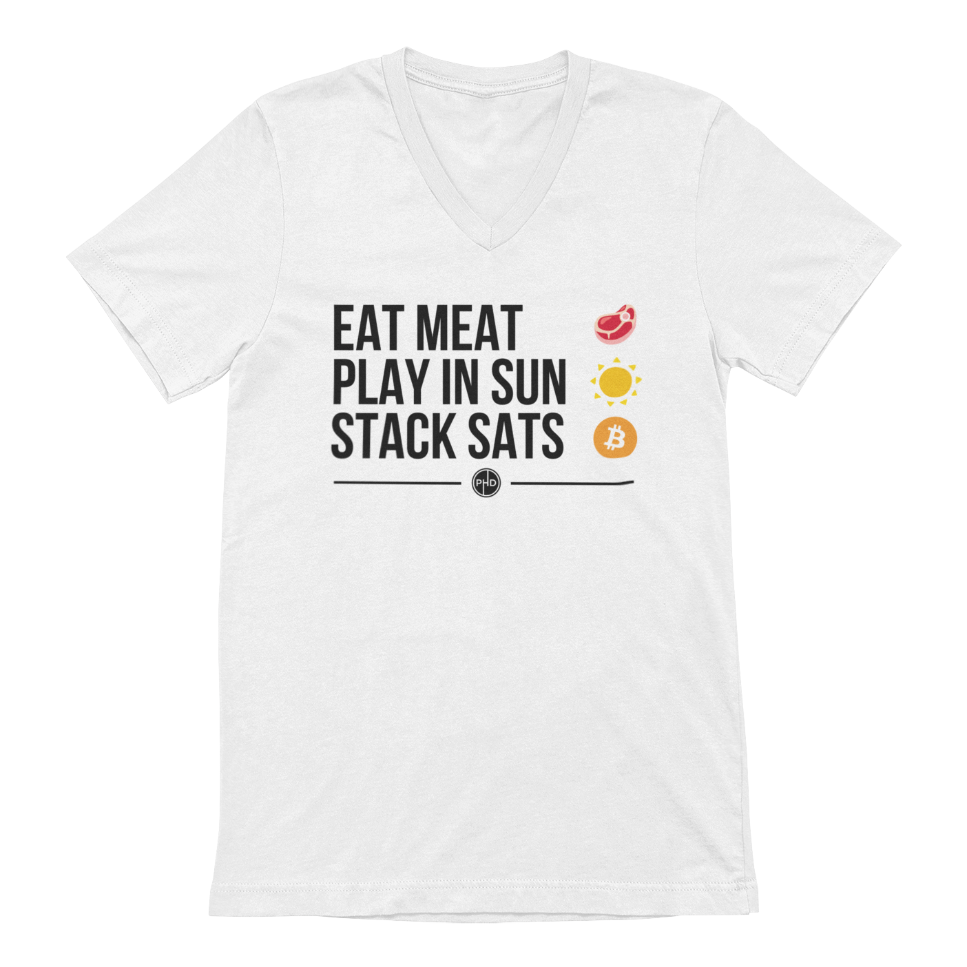 Eat Meat V-Neck Tee